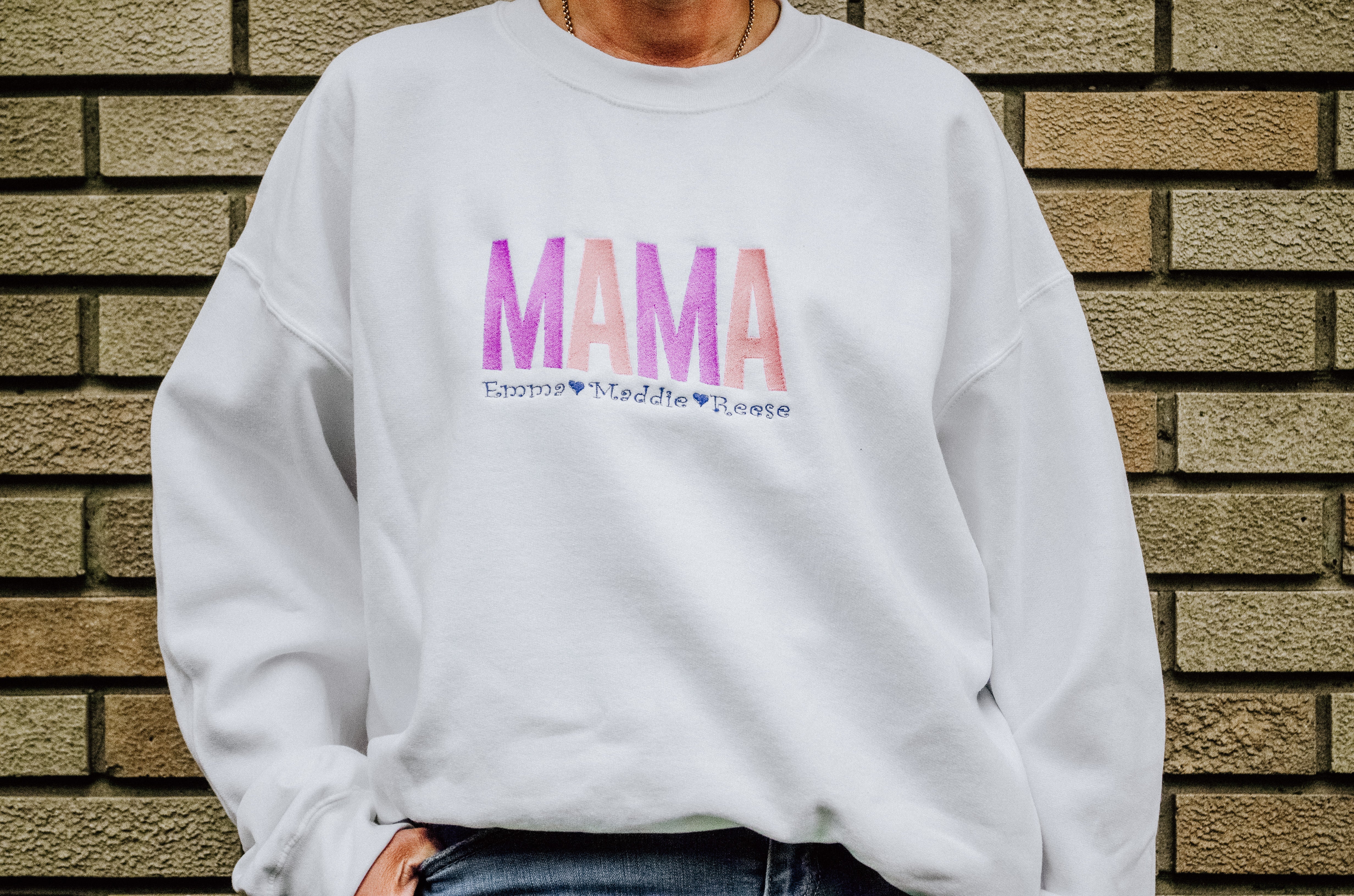Mama + Name Keepsake Sweatshirt