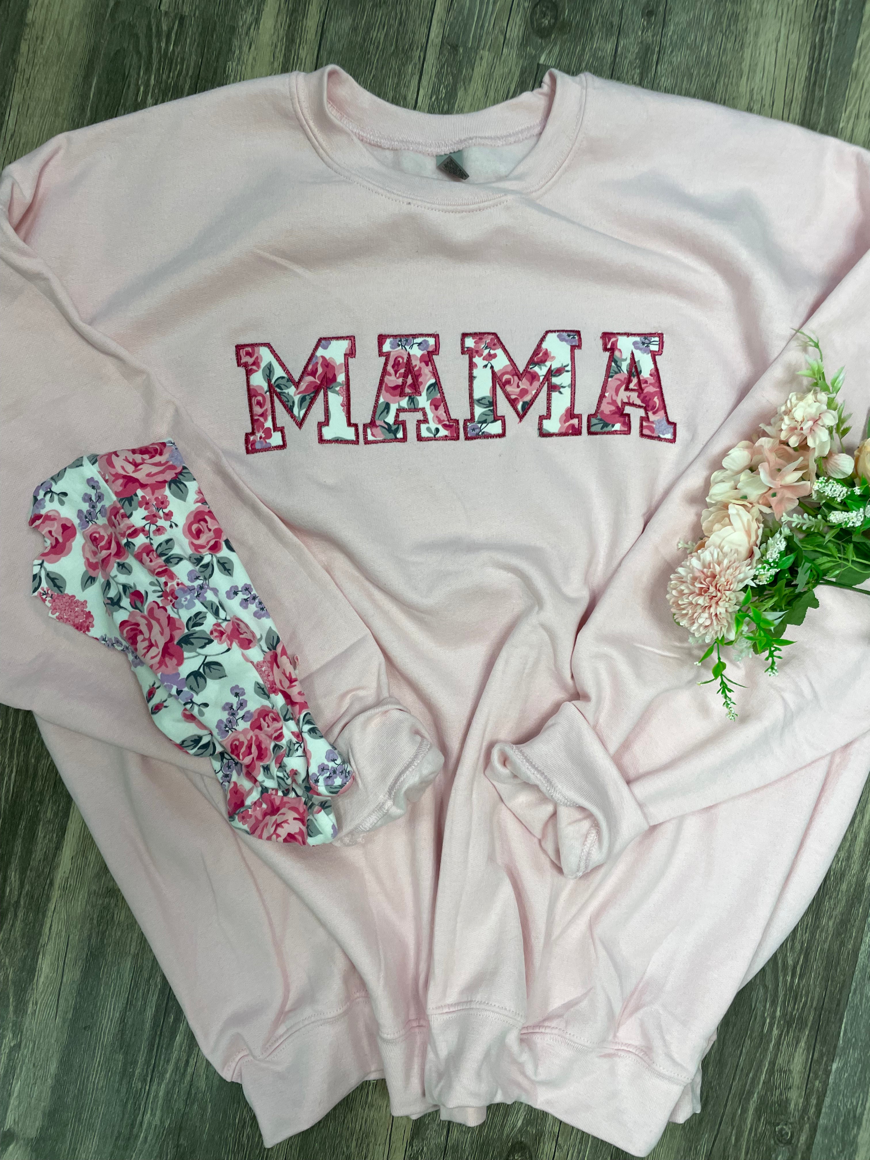 Mama/Daddy/Grandma Fabric Keepsake Sweatshirts