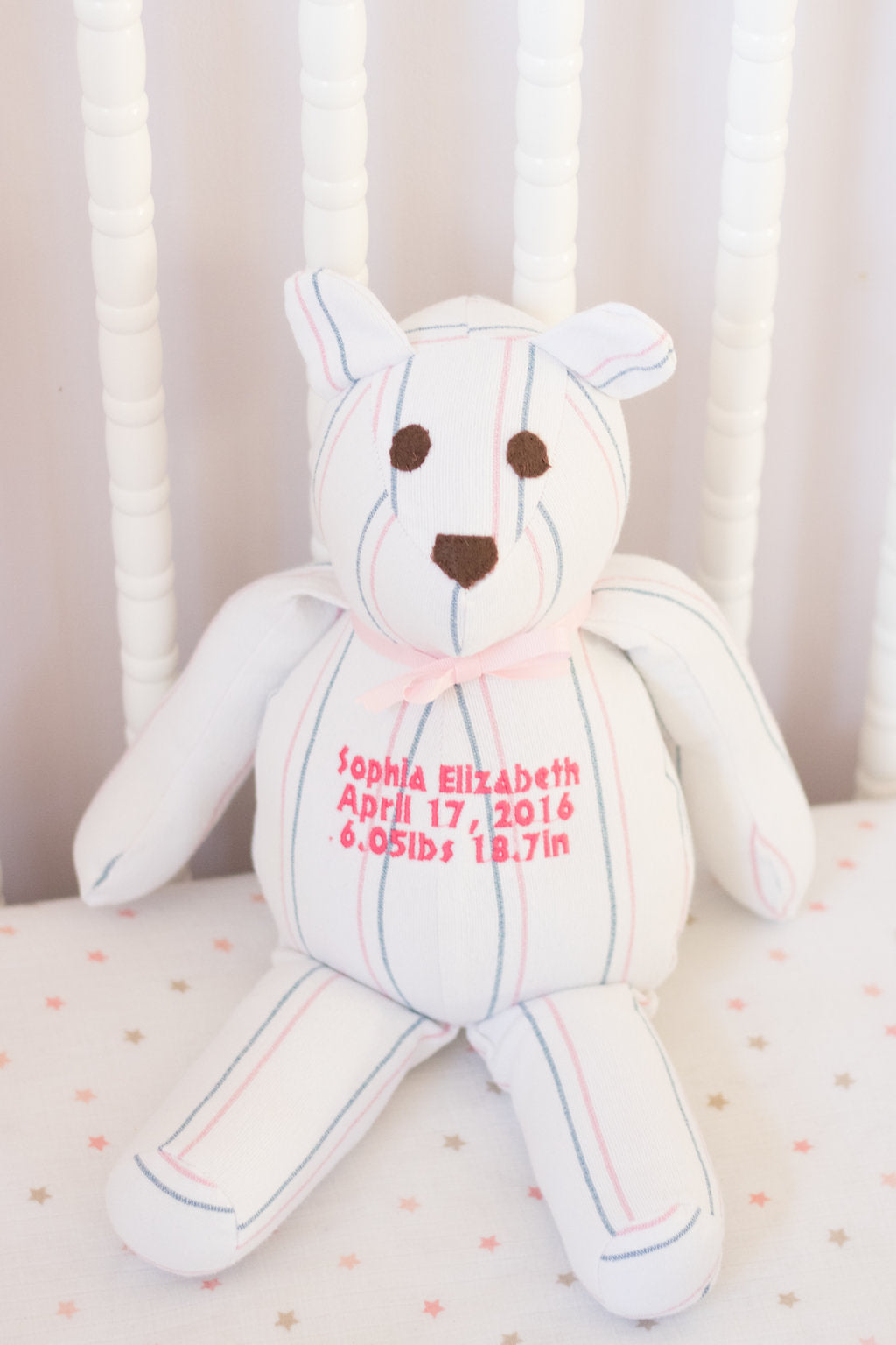 Keepsake Baby Gifts - Stuffed Bear - Baby Gift Items-Stitches by Natalie-Stitches by Natalie